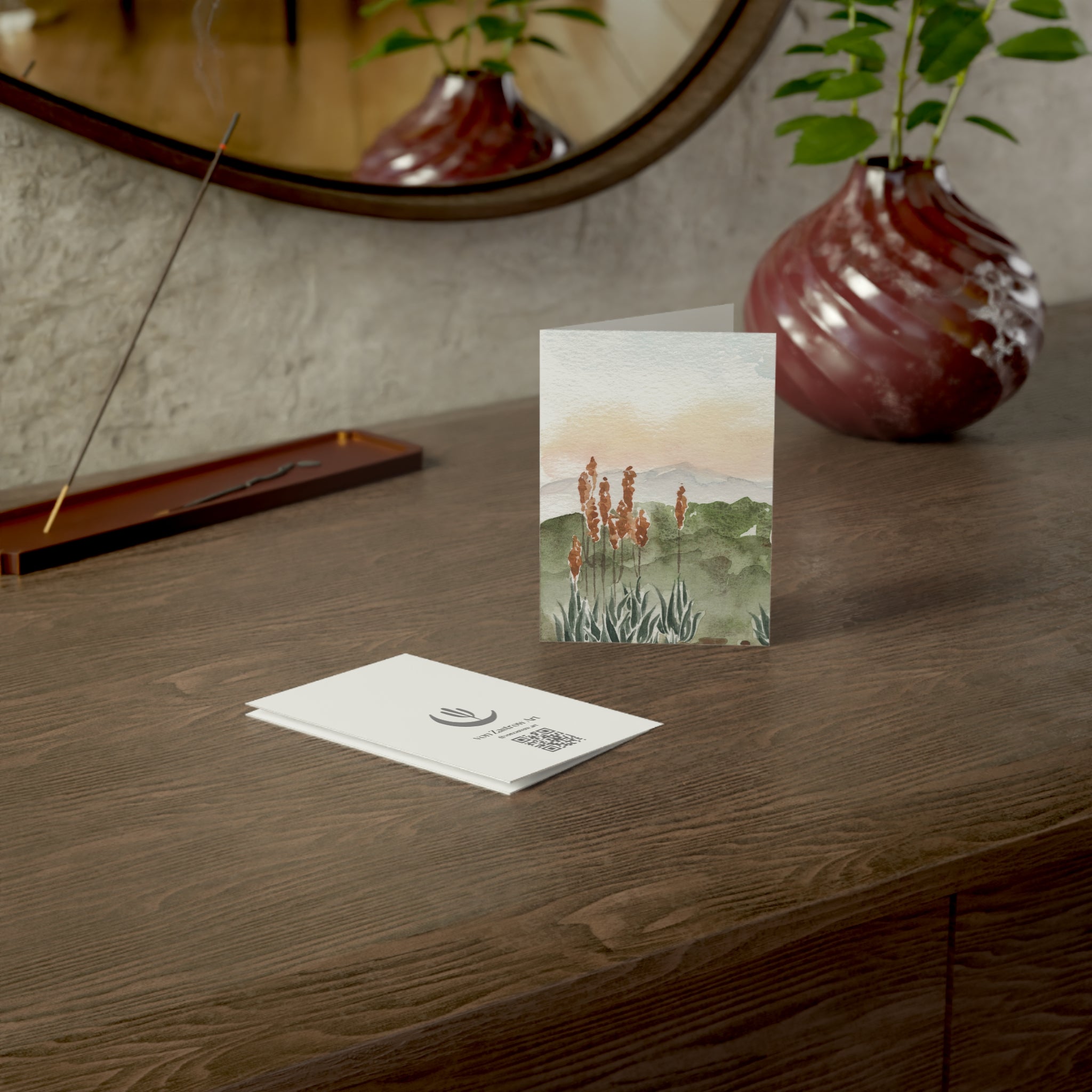 Wholesale Blooming Aloe Vera - Art Greeting Card
