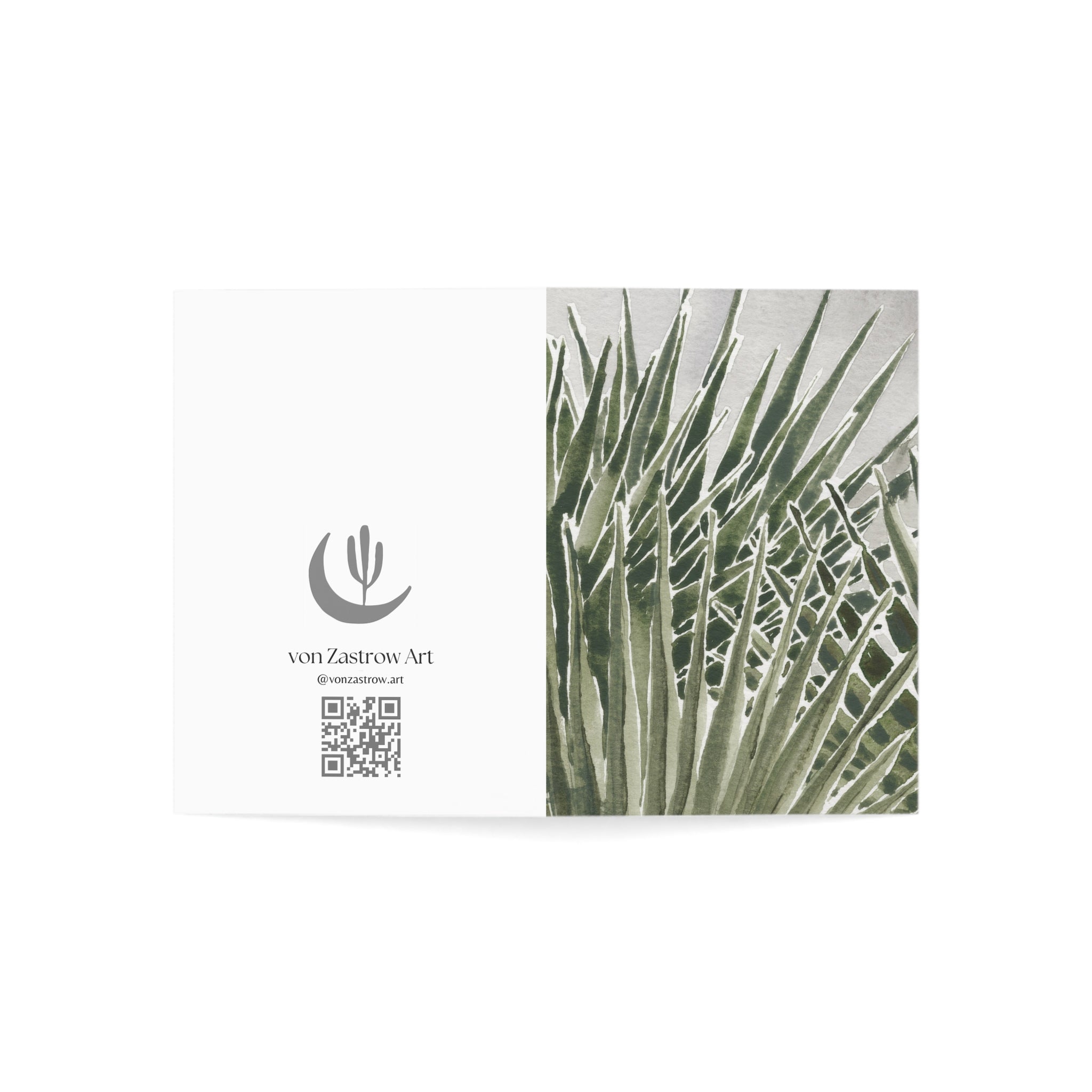 Palm Leaves - Art Greeting Card