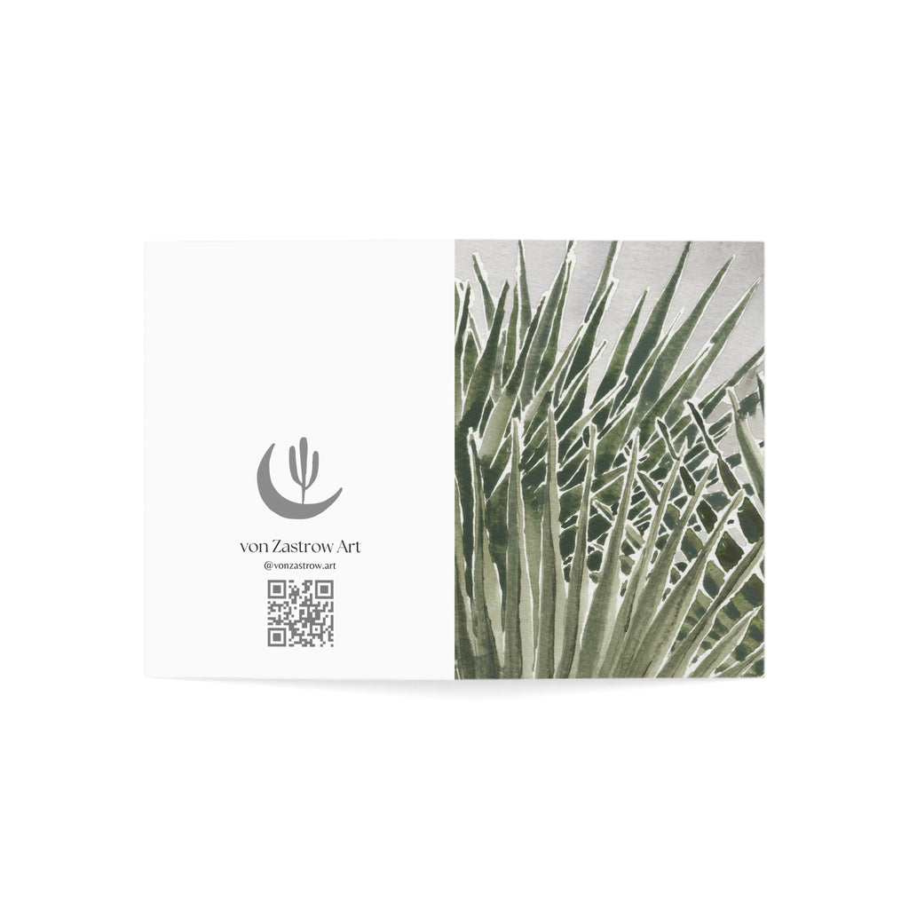 Palm Leaves - Art Greeting Card