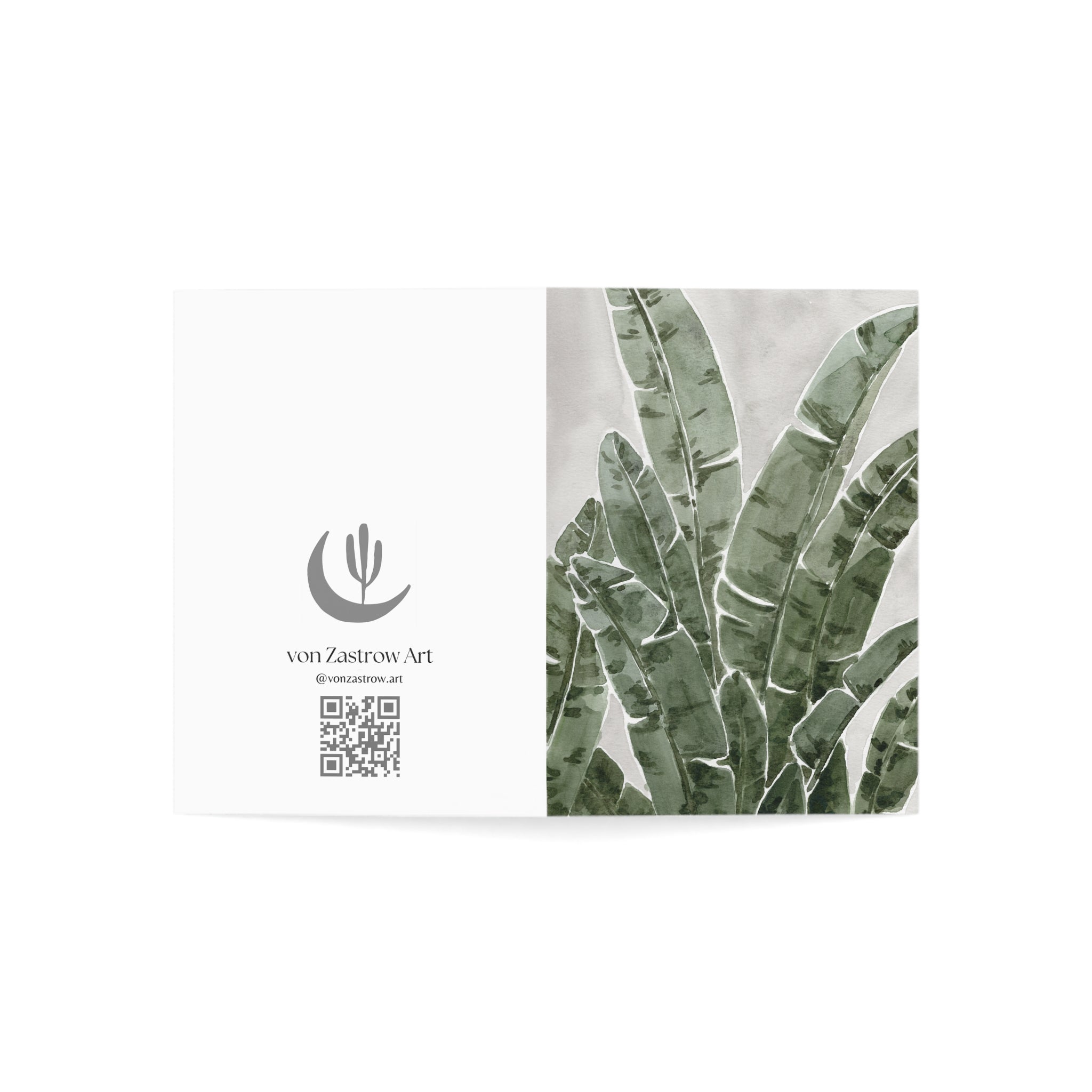 Palm Leaves - Art  Greeting Card