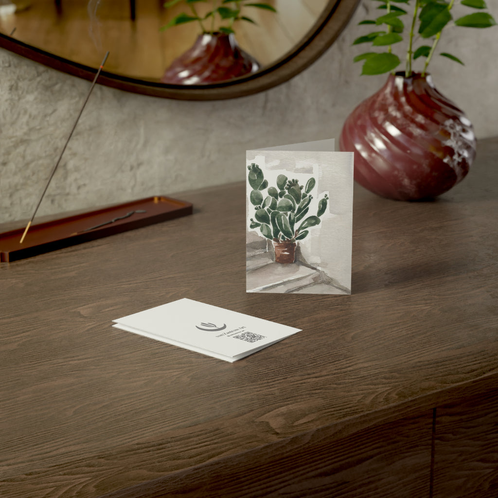 Wholesale Potted Cactus - Art Greeting Card