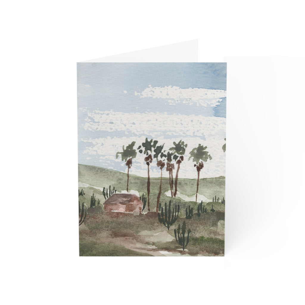 House of Palms - Art Greeting Card