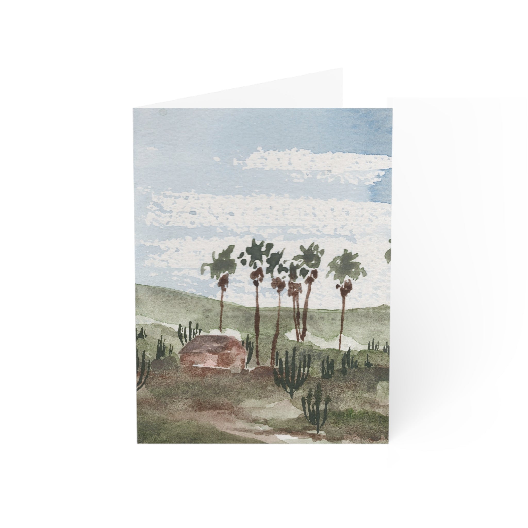House of Palms - Art Greeting Card