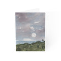 Wholesale Cacti Under a Full Moon - Art Greeting Card