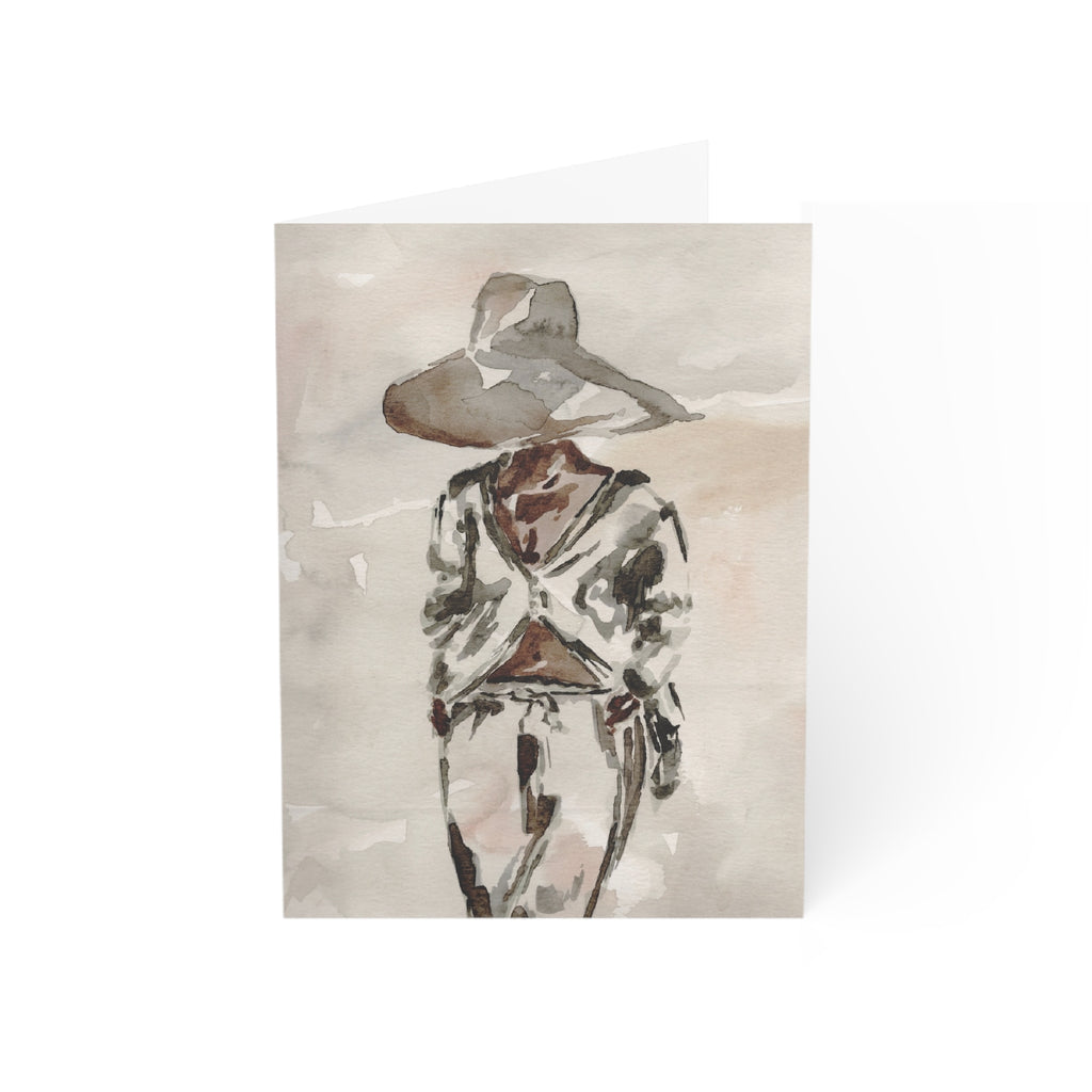 A Day at the Beach - Art Greeting Card
