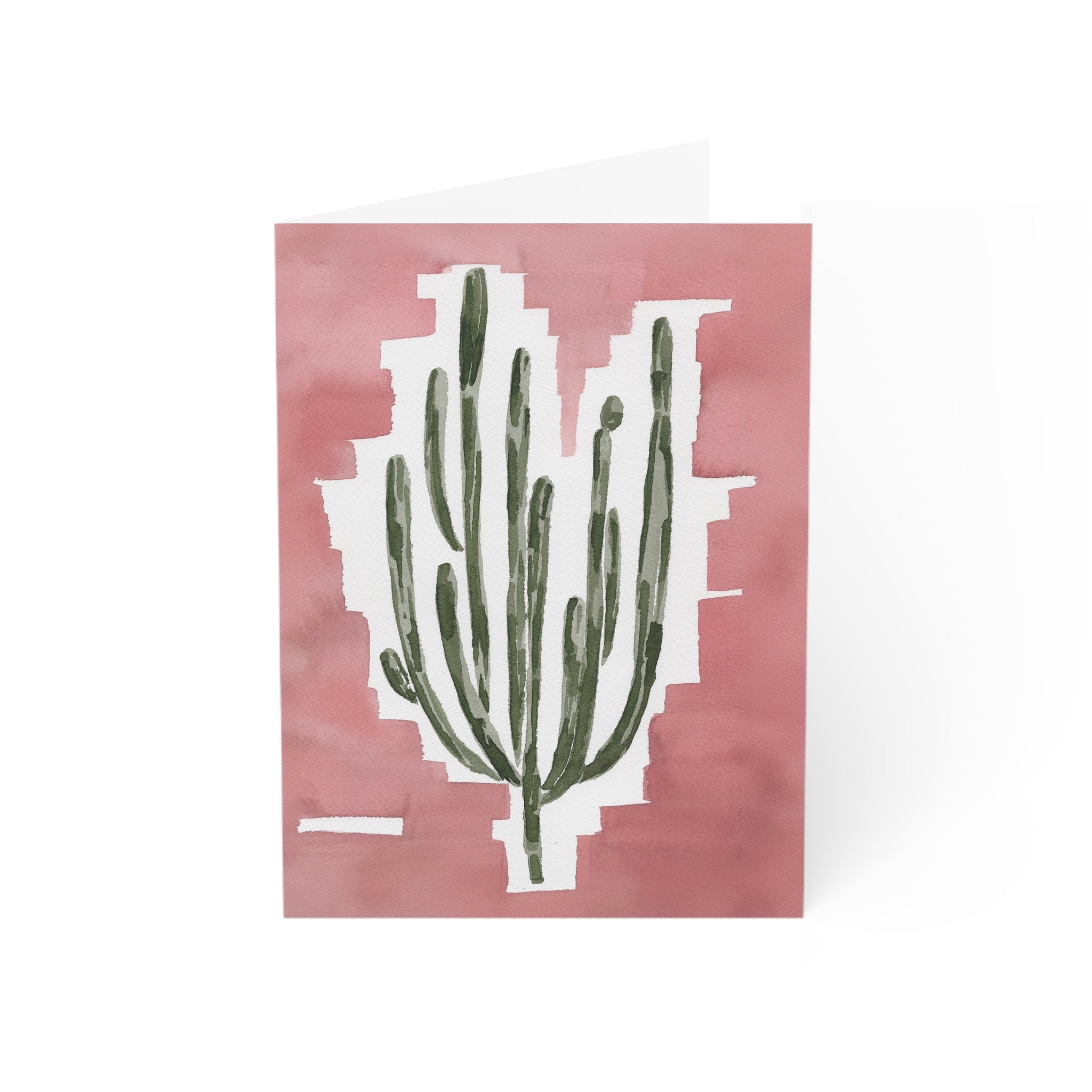 Wholesale Pink Cardon Cactus - Art Greeting Card