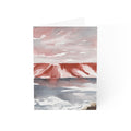 Wholesale Red Ocean Sunset - Art Greeting Card