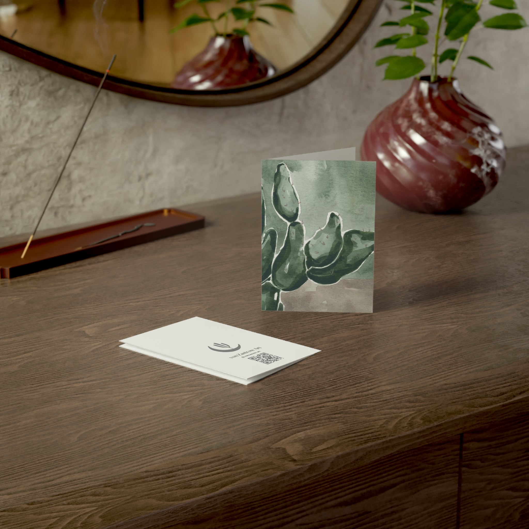 Wholesale Wonky Cactus - Art Greeting Card