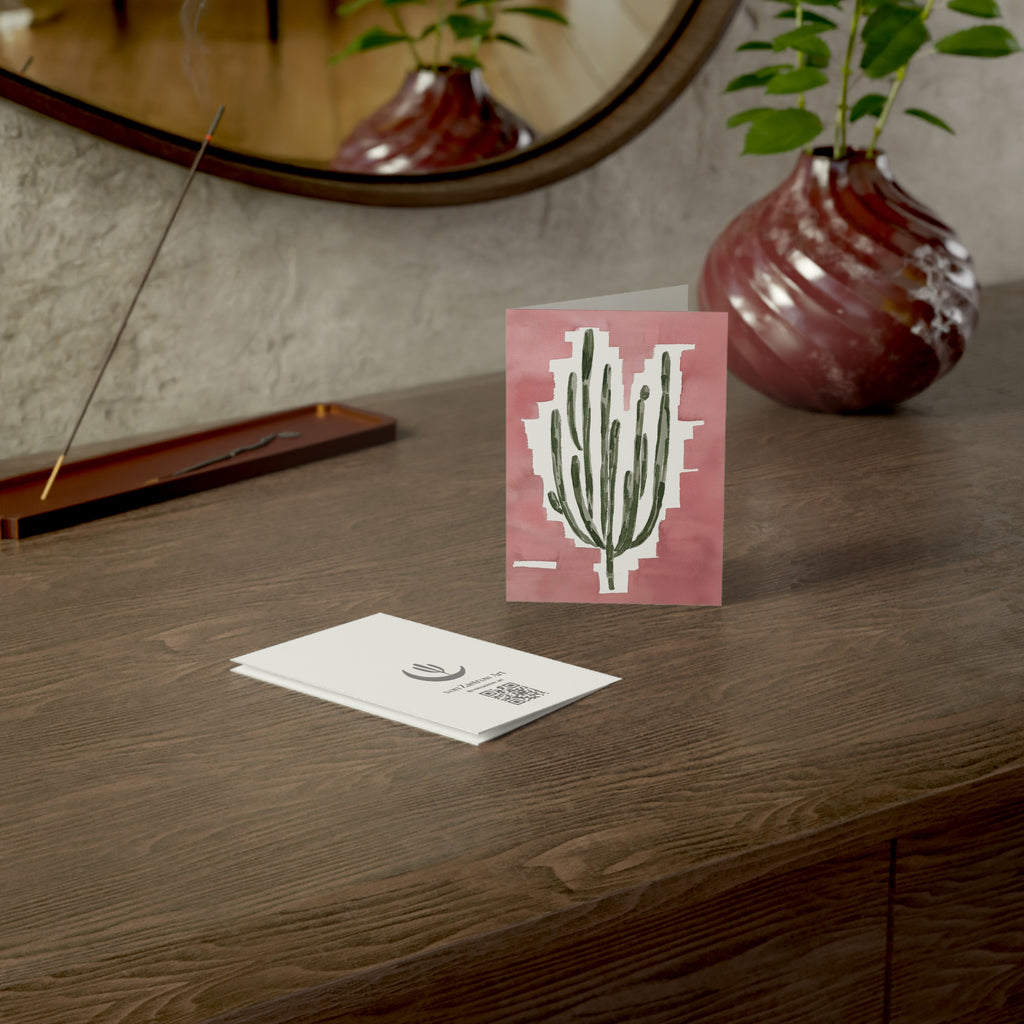 Wholesale Pink Cardon Cactus - Art Greeting Card