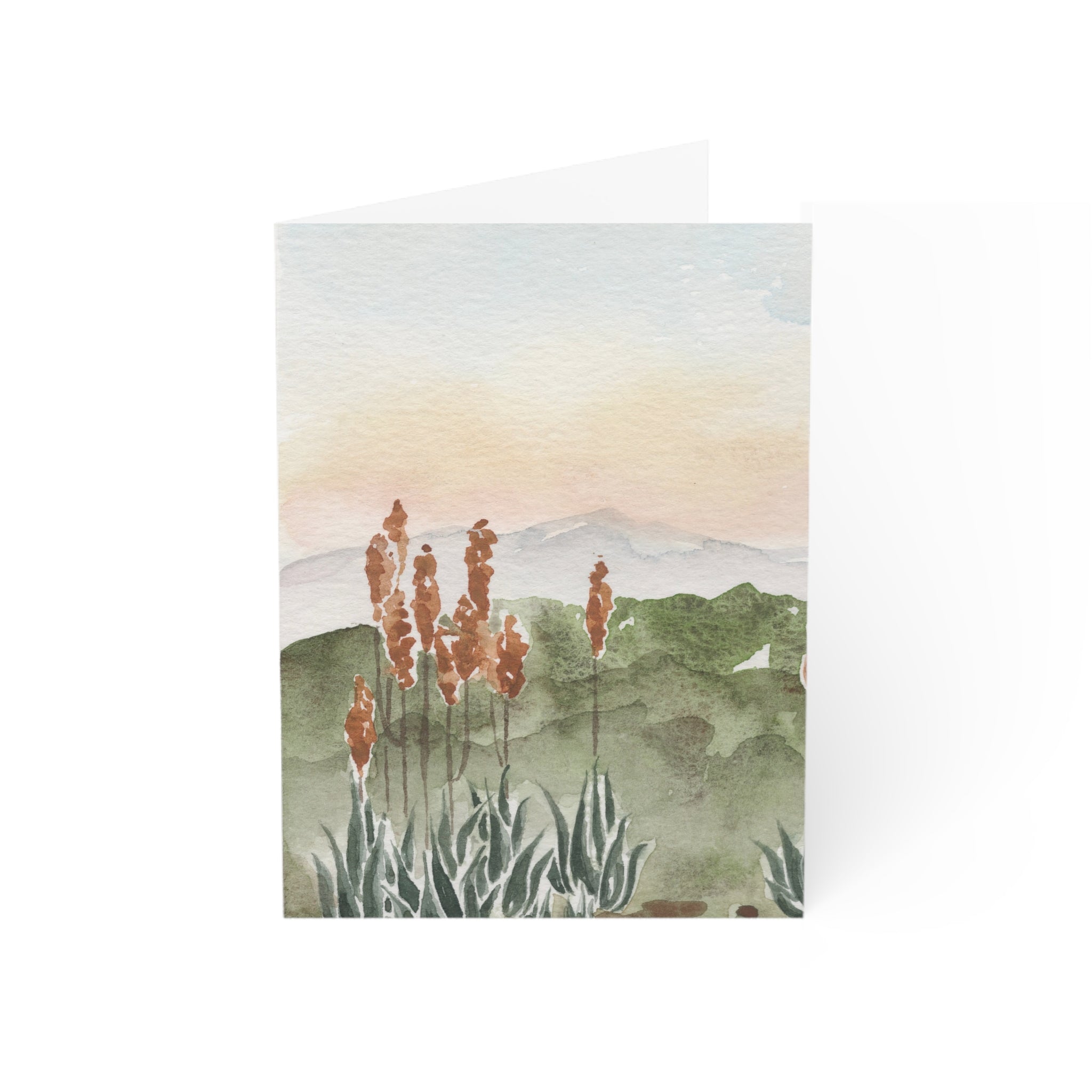 Blooming Aloe Vera - Art Greeting Card