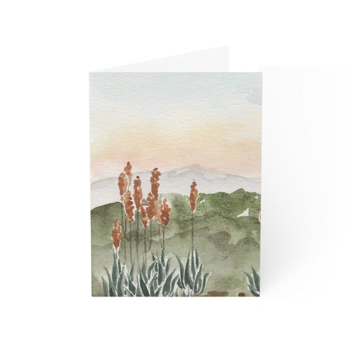 Blooming Aloe Vera - Art Greeting Card