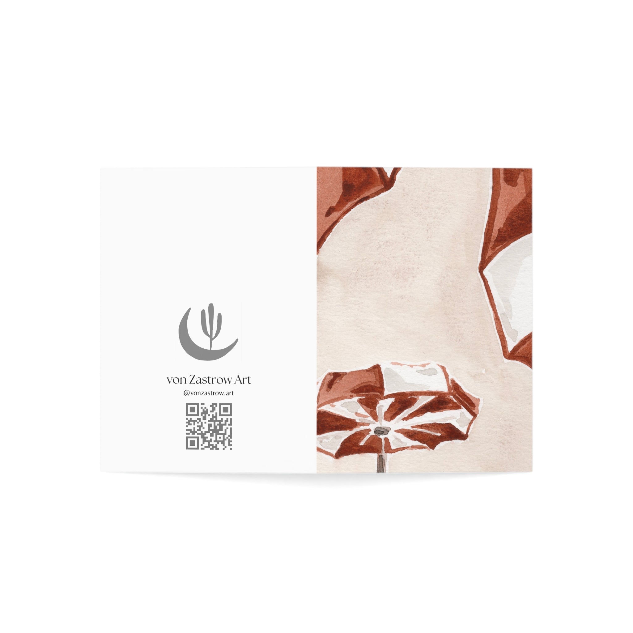 Beach Umbrellas - Art Greeting Card
