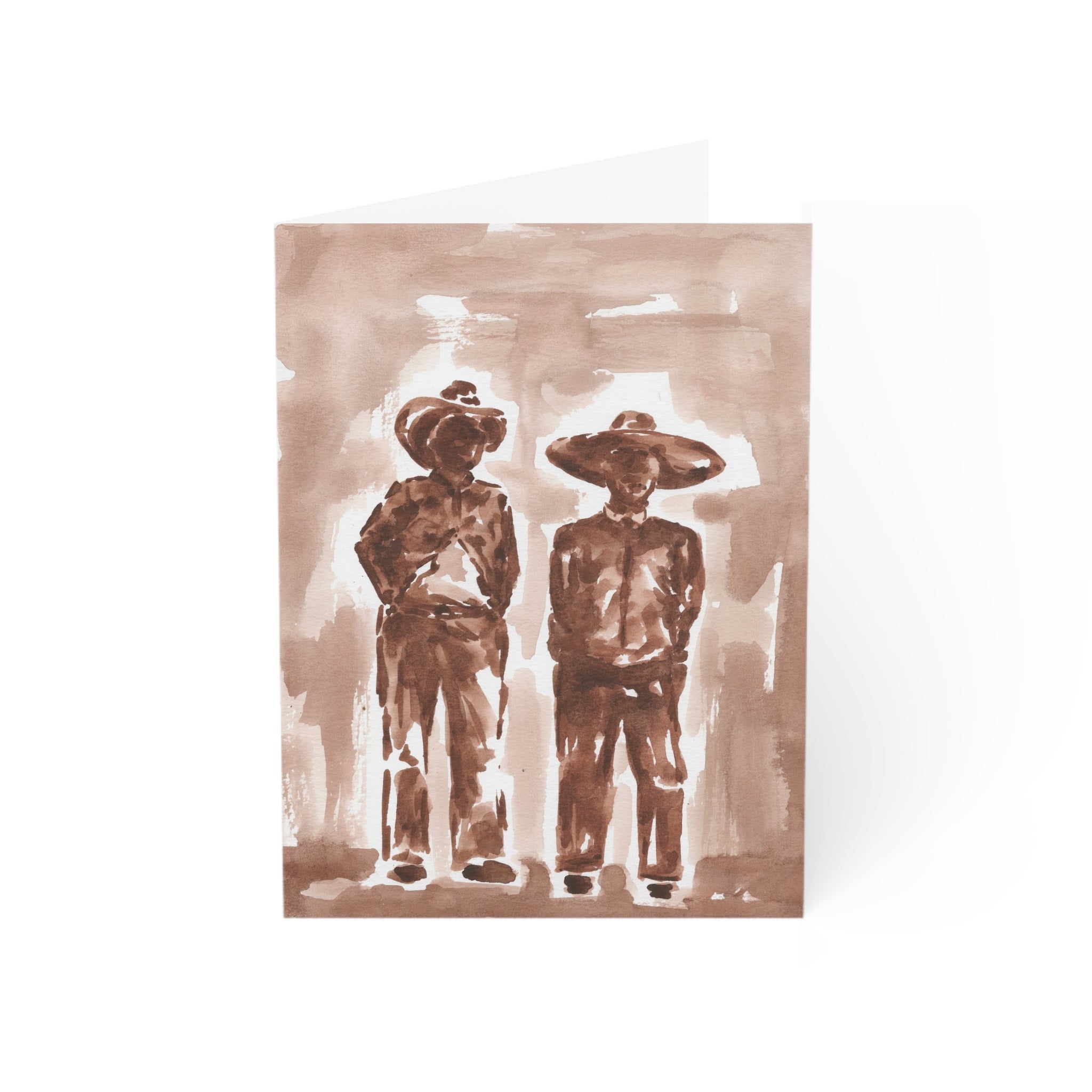 Watercolor Cowboys  — Art Greeting Cards