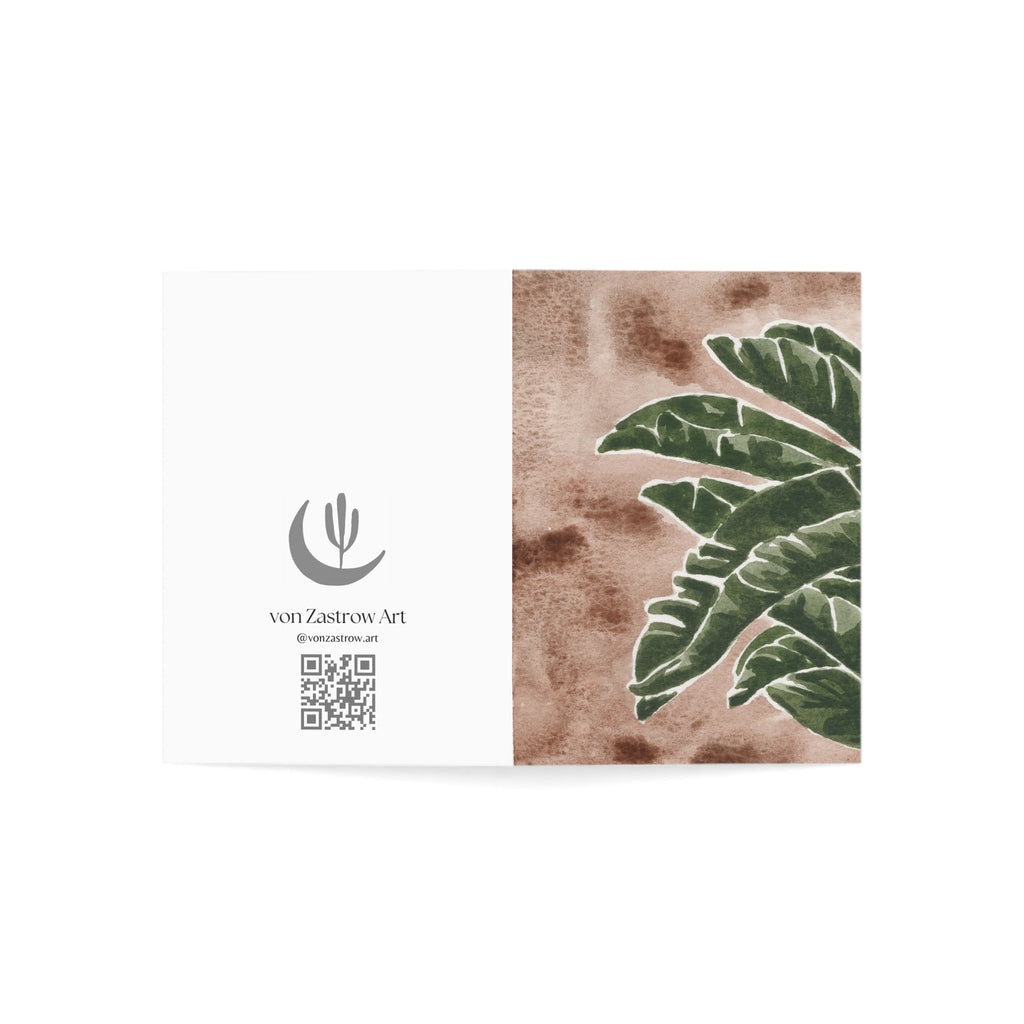 Tropical Leaves - Art Greeting Card