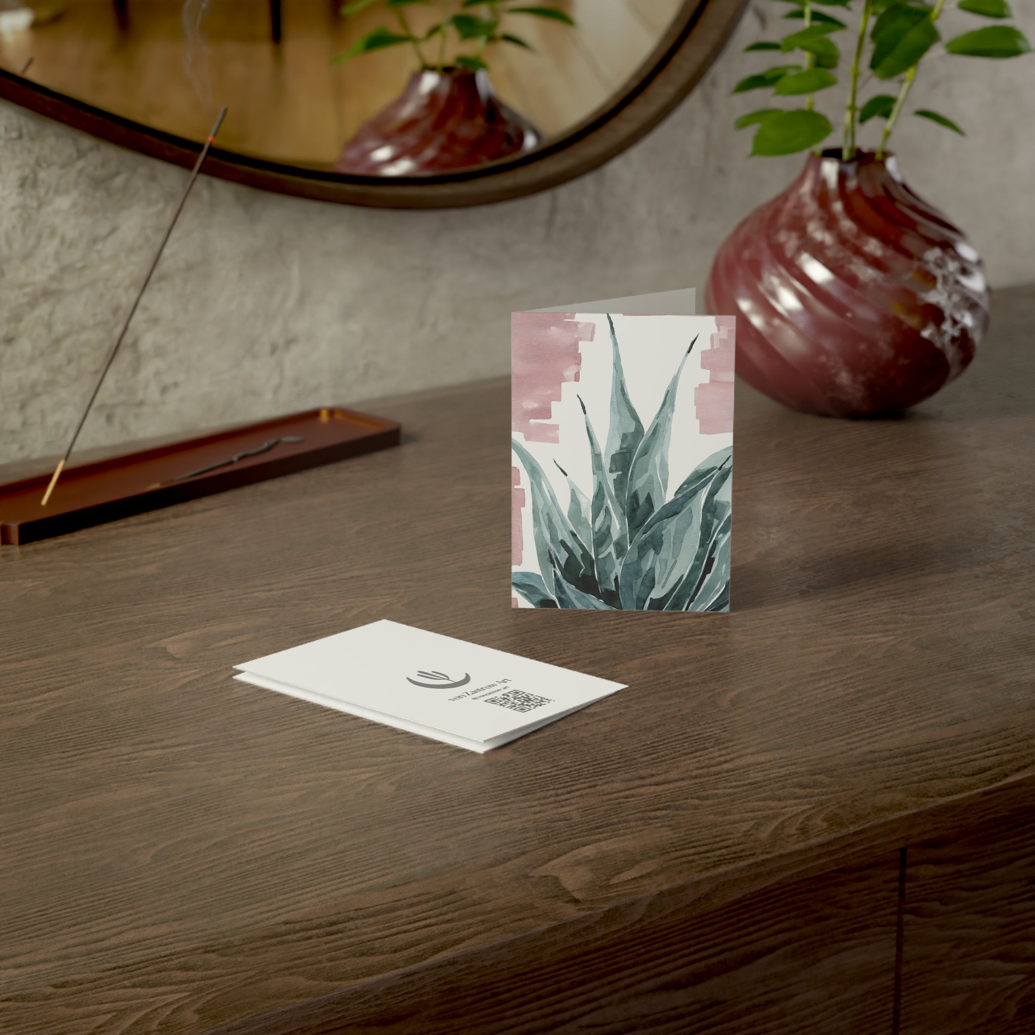 Pink Agave - Art Card