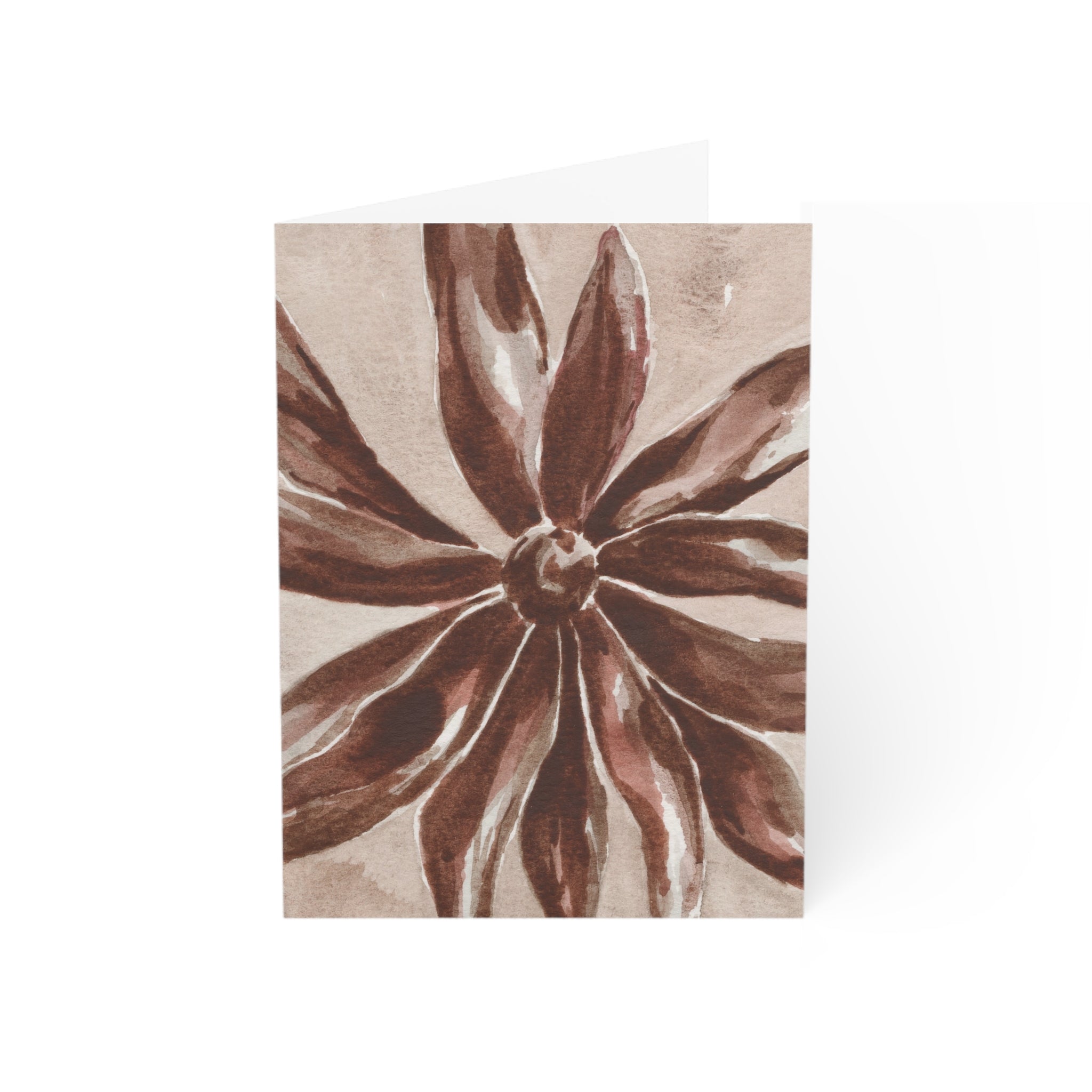 Wholesale Red Dried Flower - Art Greeting Card