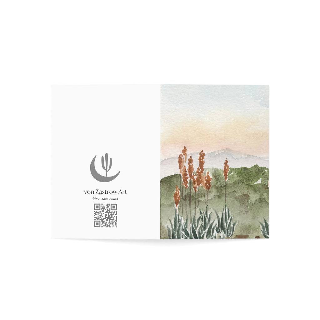 Blooming Aloe Vera - Art Greeting Card