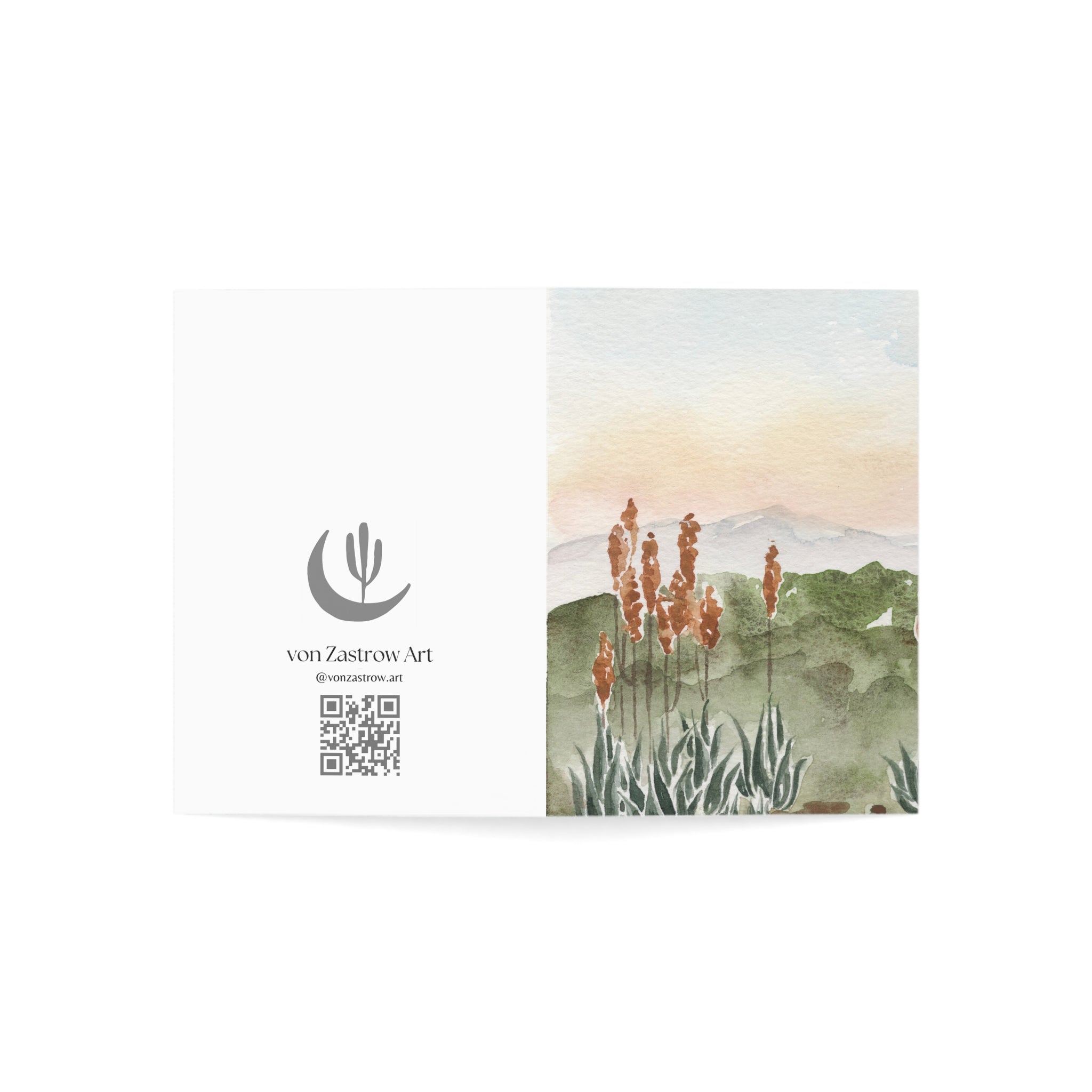 Blooming Aloe Vera - Art Greeting Card