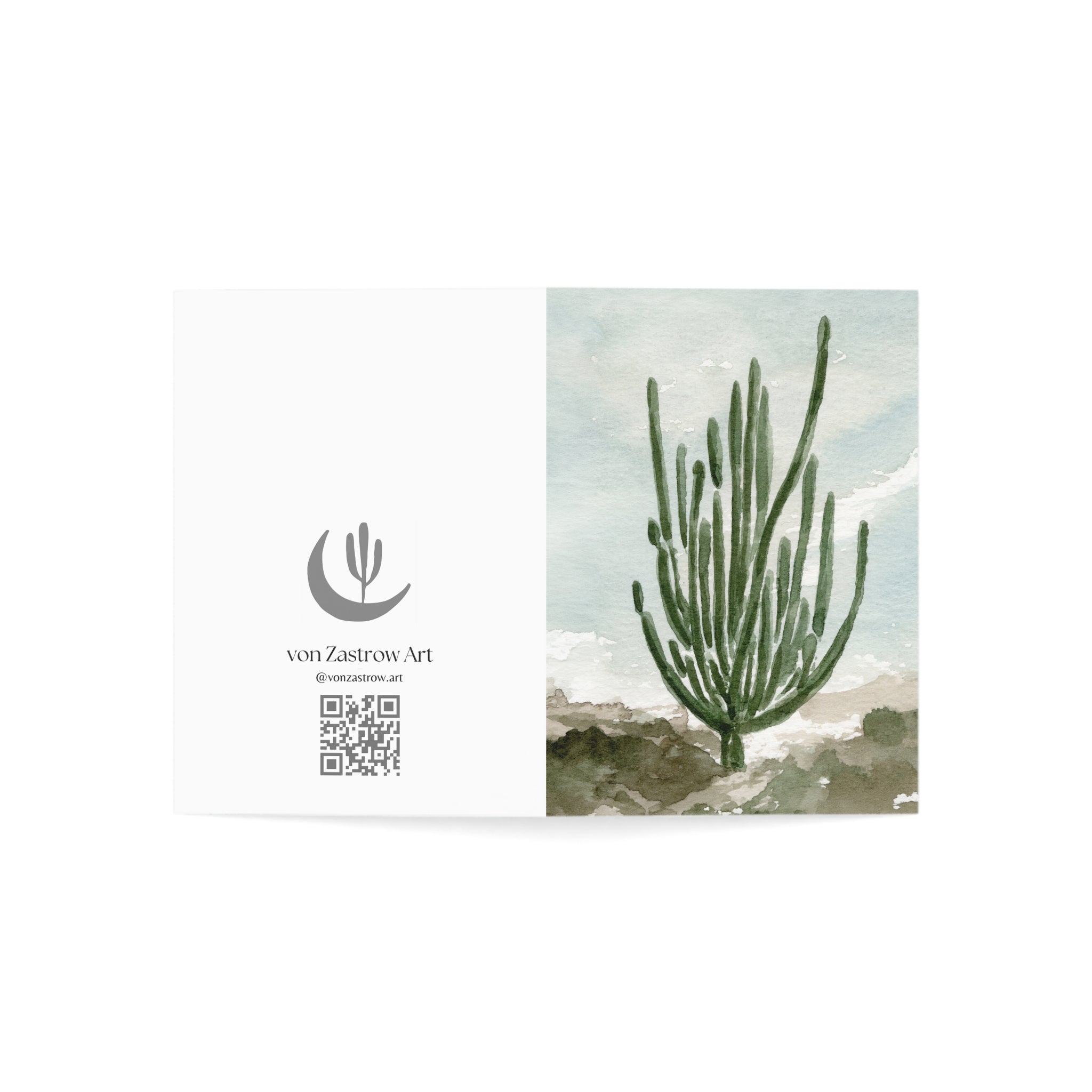 Cactus Twist - Art Greeting Card