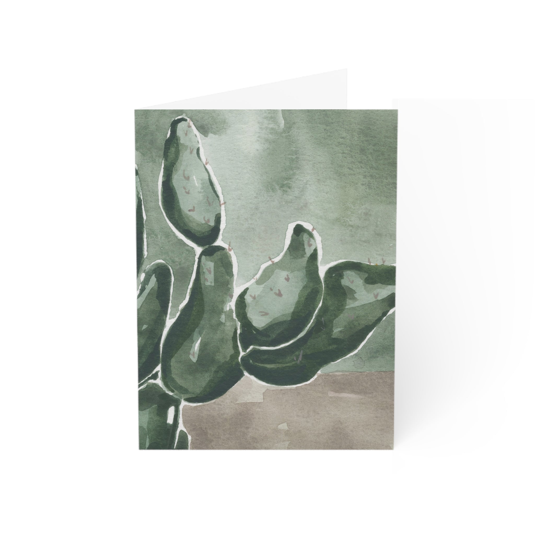Wonky Cactus - Art Greeting Card