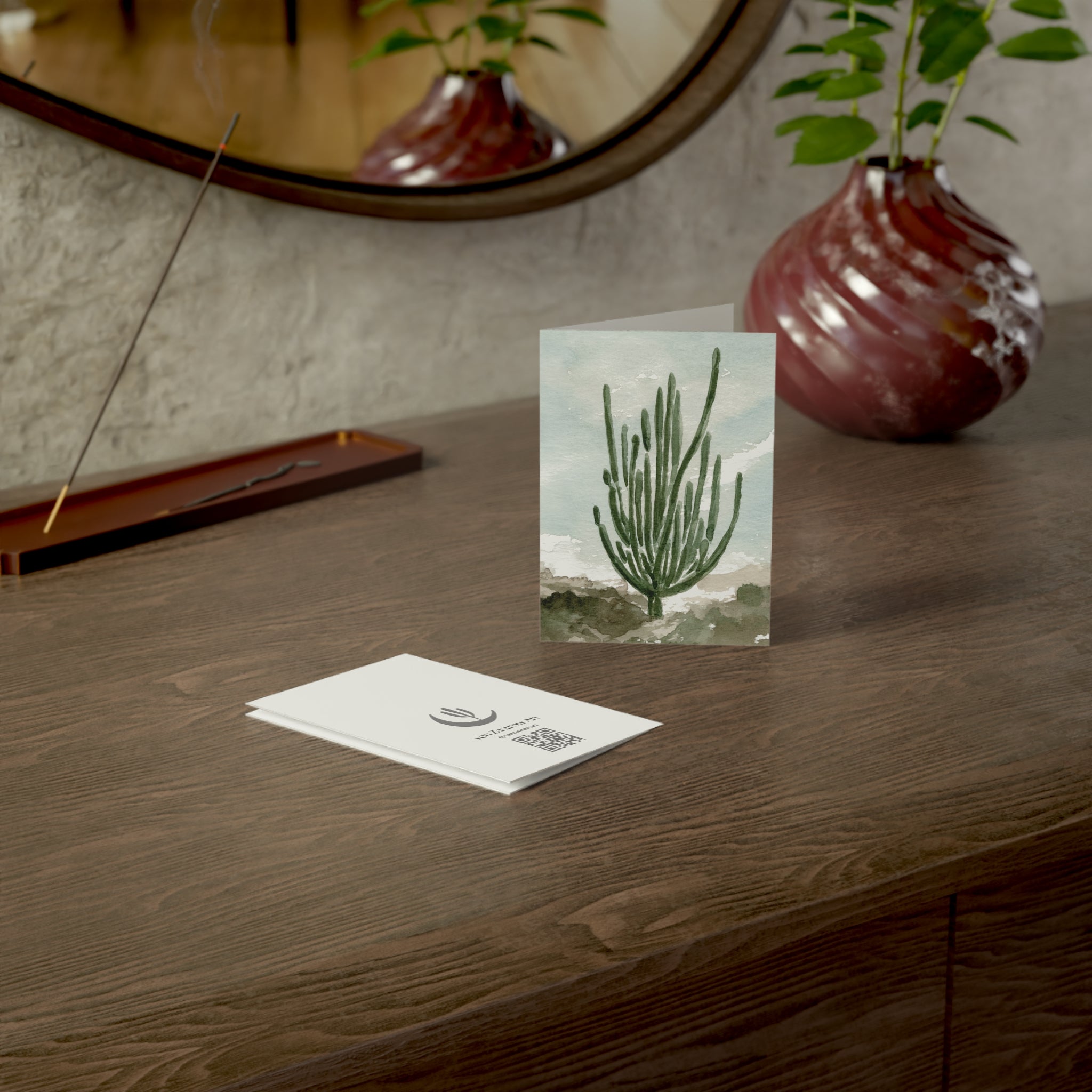 Wholesale Cactus Twist - Art Greeting Card