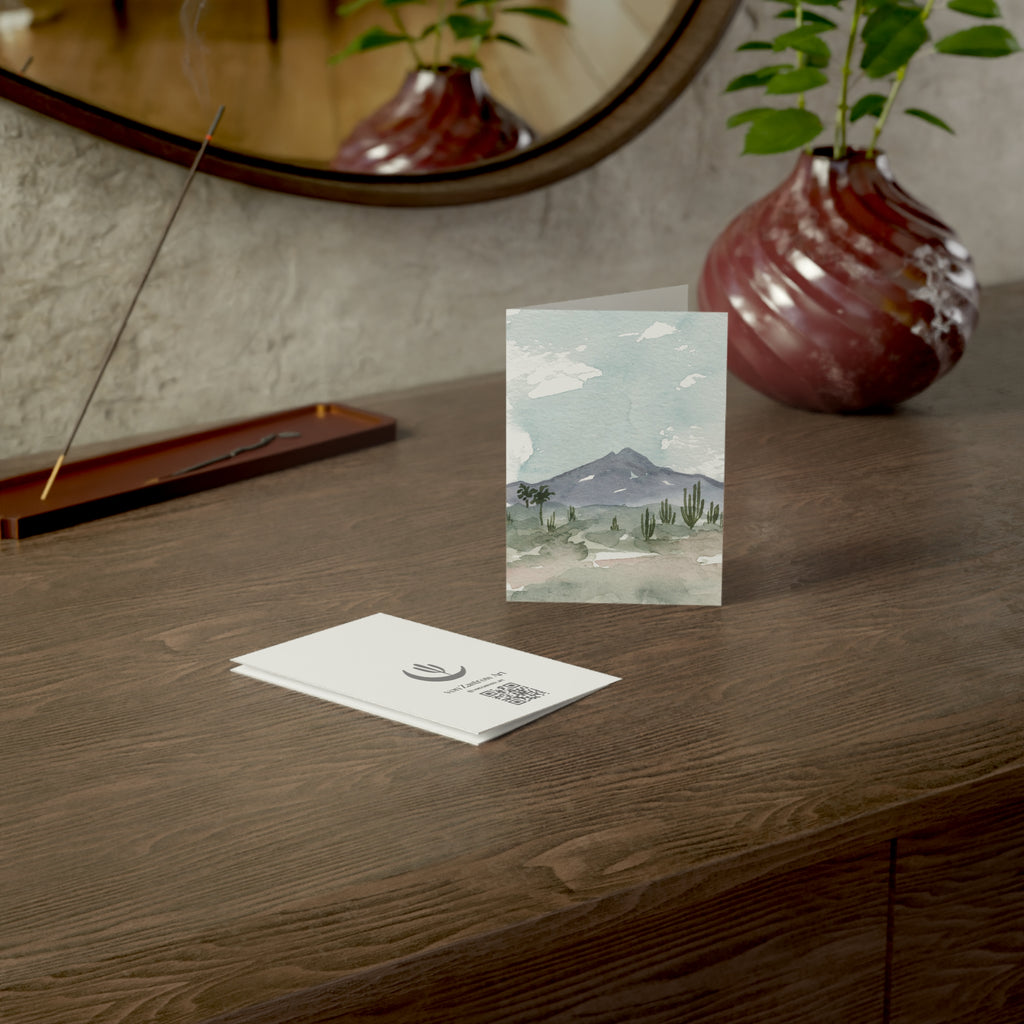 Cactus Mountains - Art Greeting Card