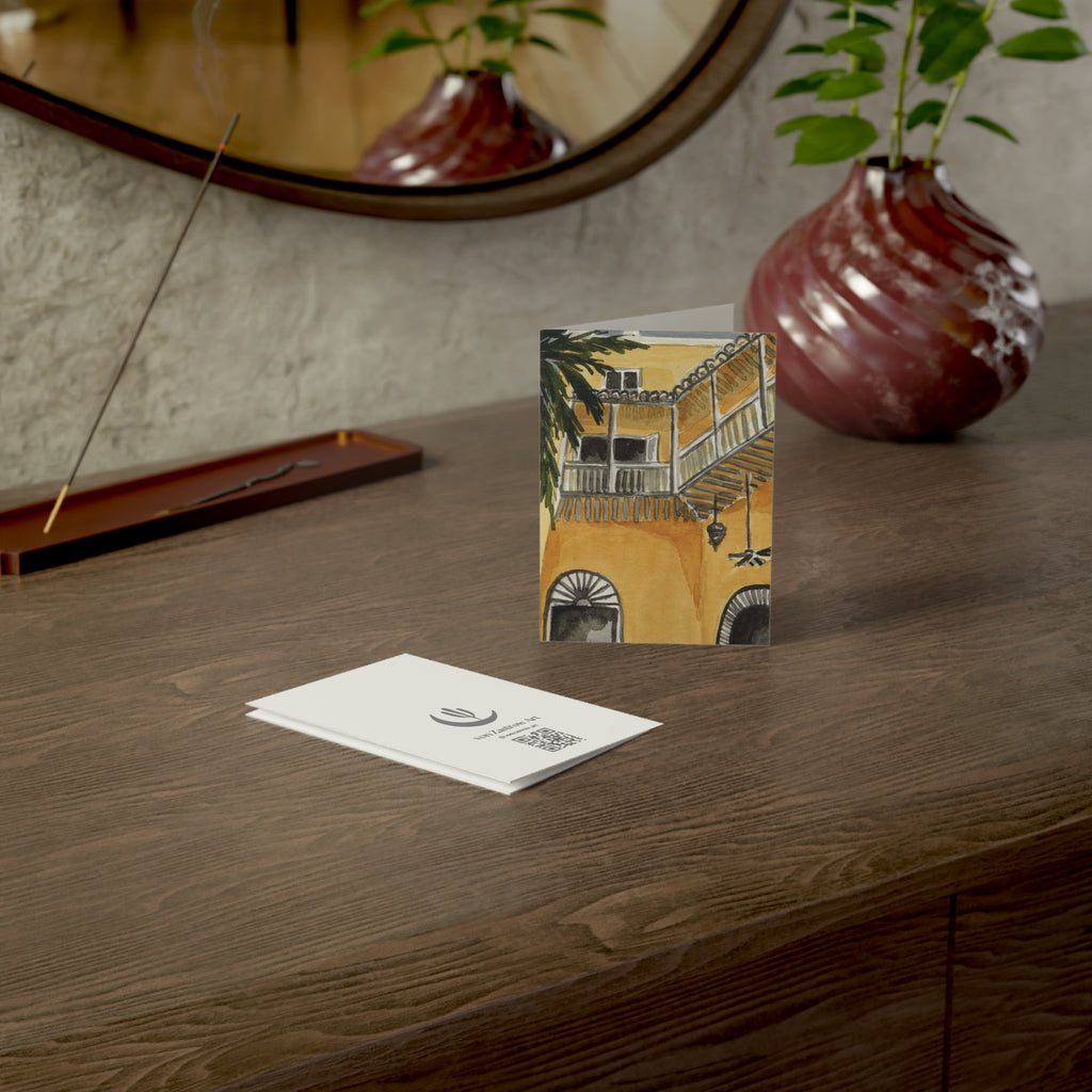 Colombian Building - Art Greeting Card