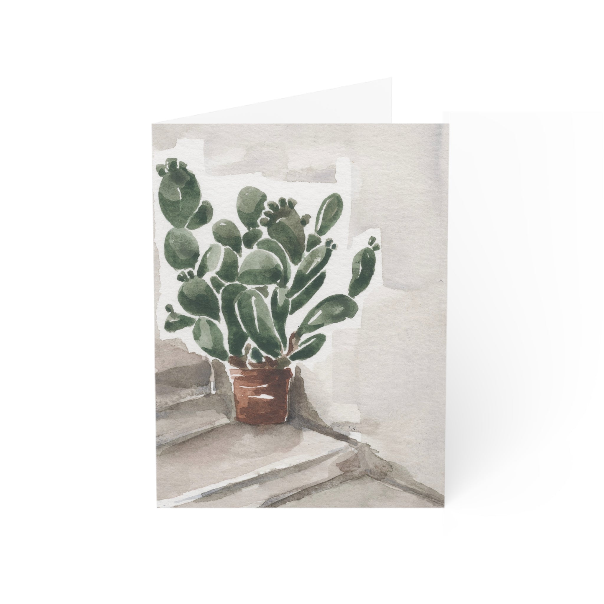 Wholesale Potted Cactus - Art Greeting Card