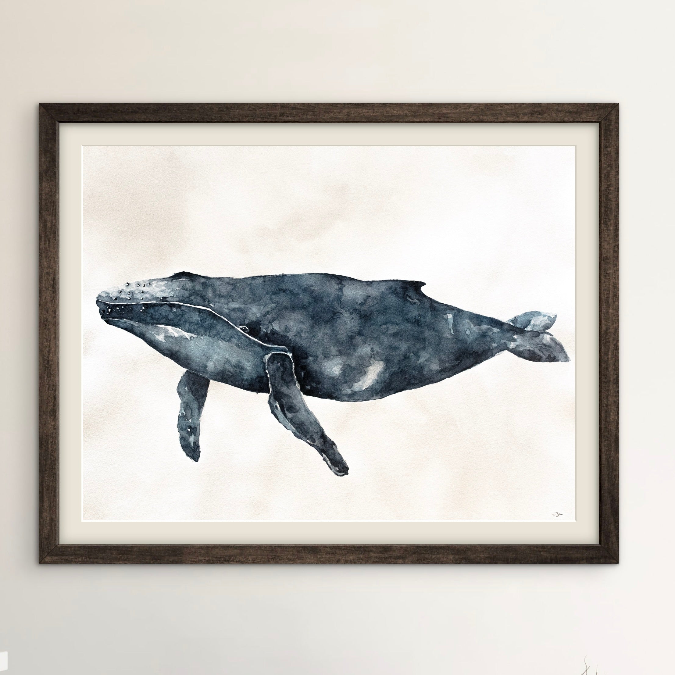 Humpback Whale | Original Watercolor Painting