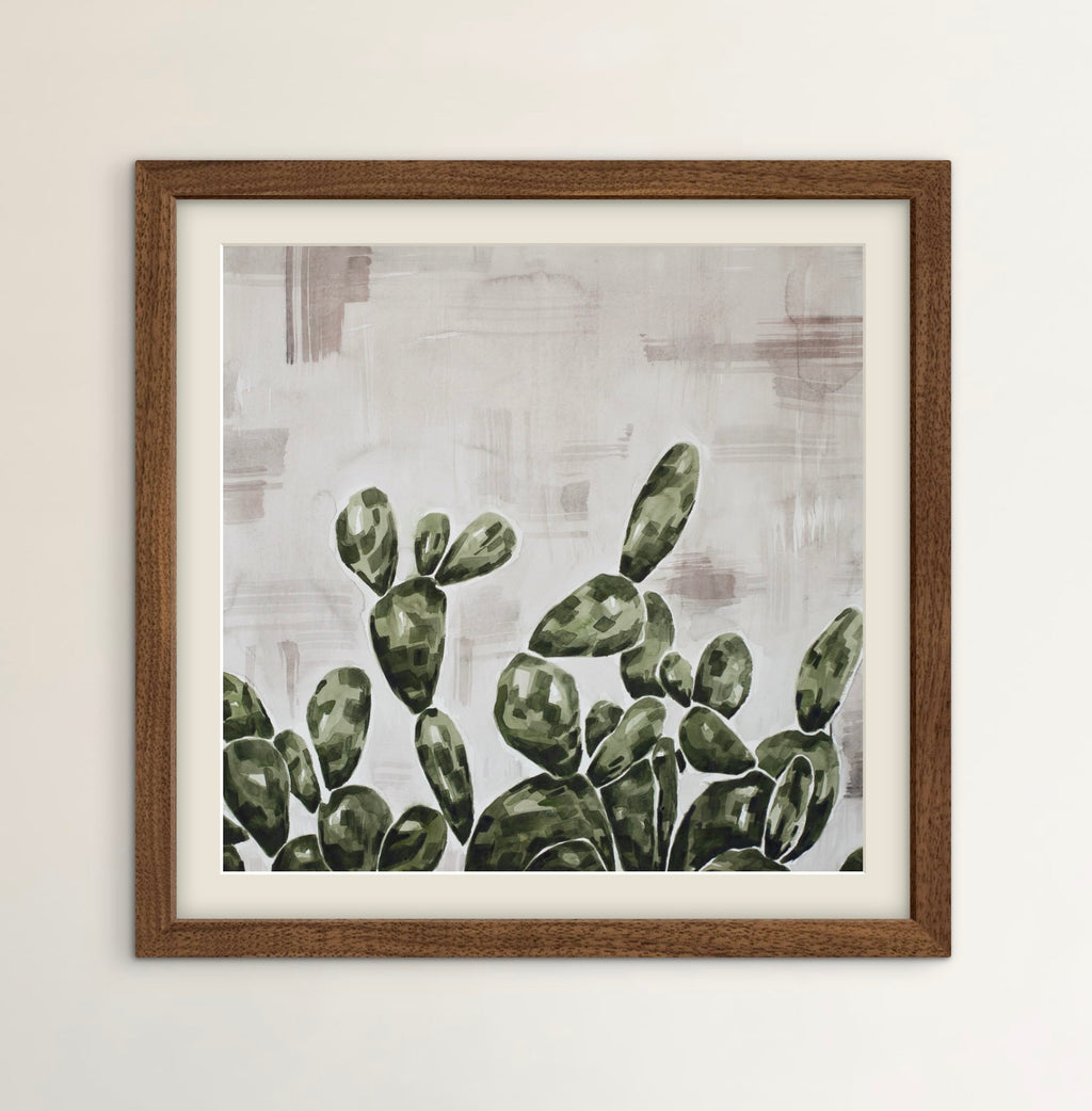 Nopal Cactus Watercolor | Original Watercolor Painting