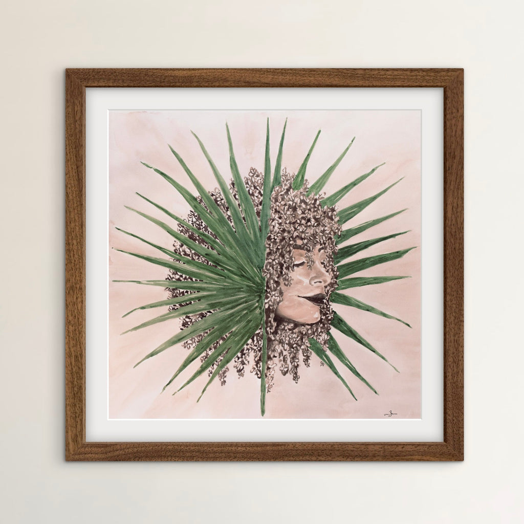 Palm Goddess | Original Watercolor Painting