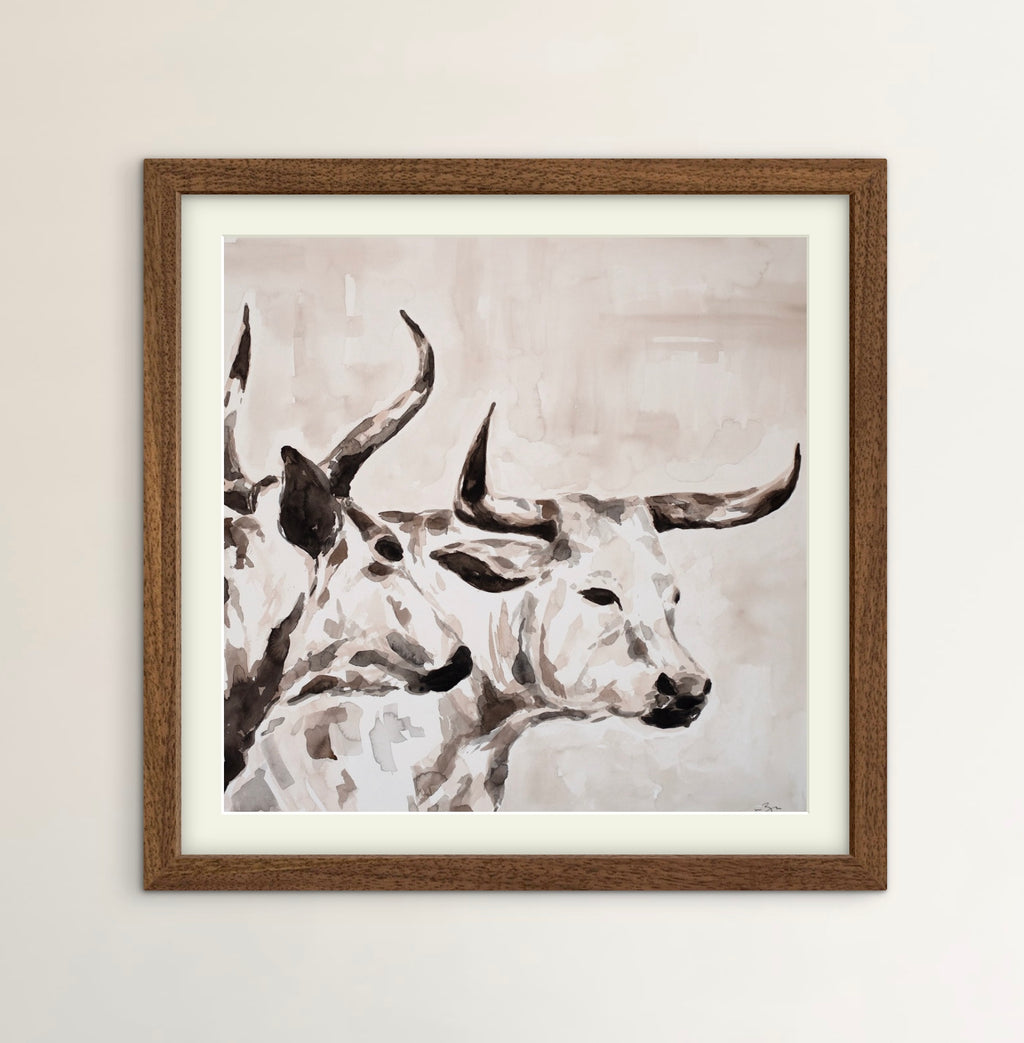 A couple of Cows | Original Watercolor Painting