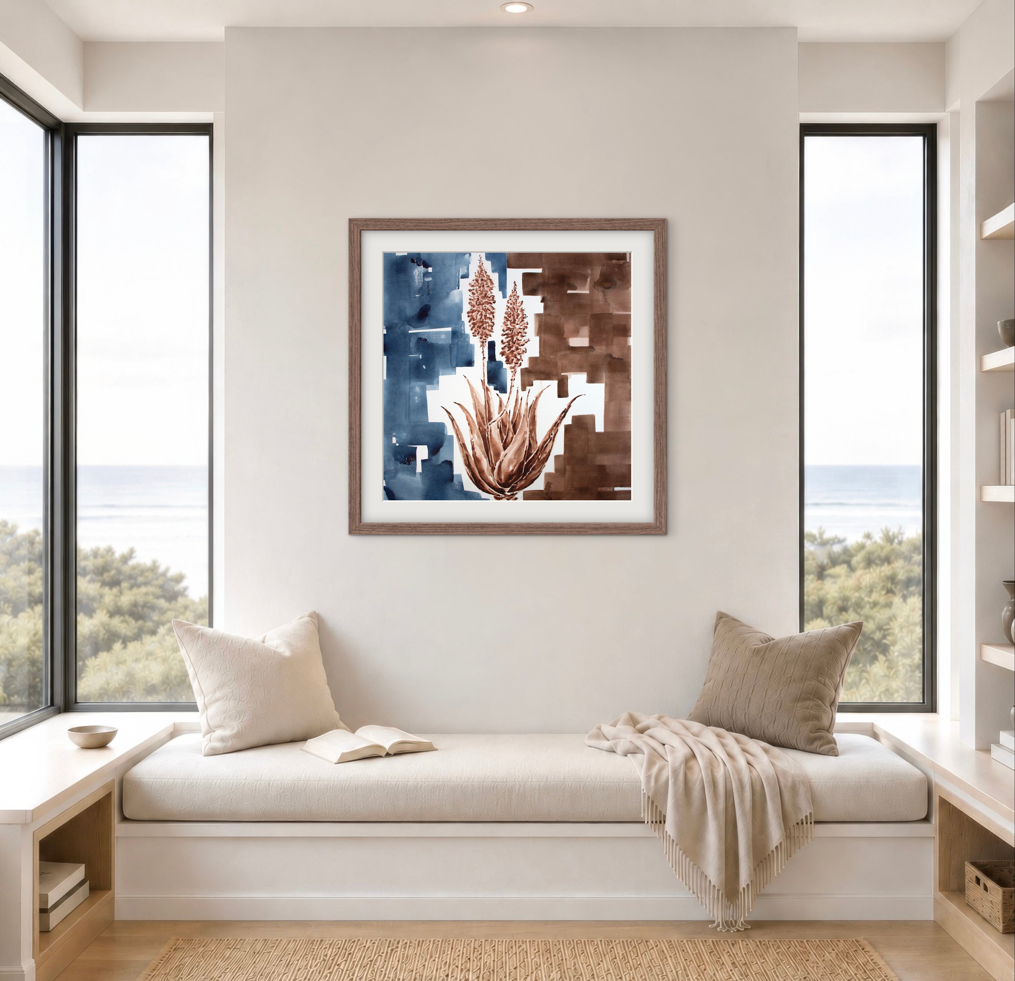 Blooming Aloe Vera | Original Watercolor Painting