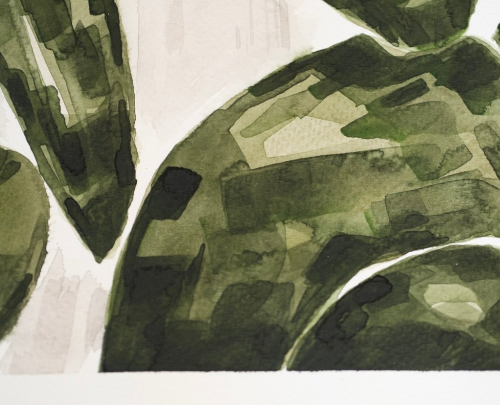 Nopal Cactus Watercolor | Original Watercolor Painting