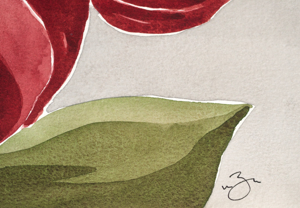 Red Bougainvillea | Original Watercolor Painting