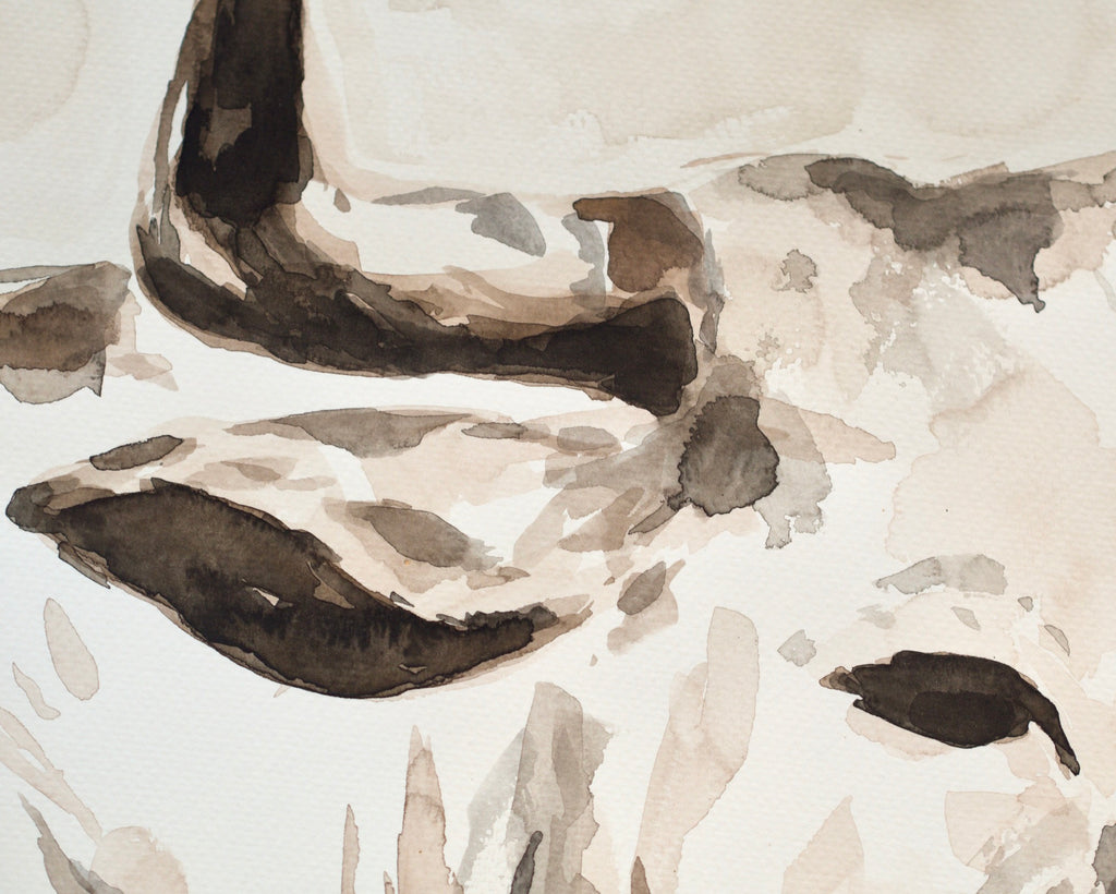 A couple of Cows | Original Watercolor Painting