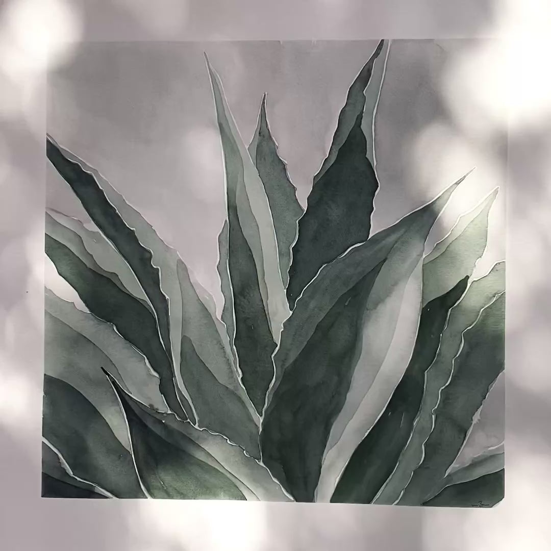 Blue Agave | Original Watercolor Painting